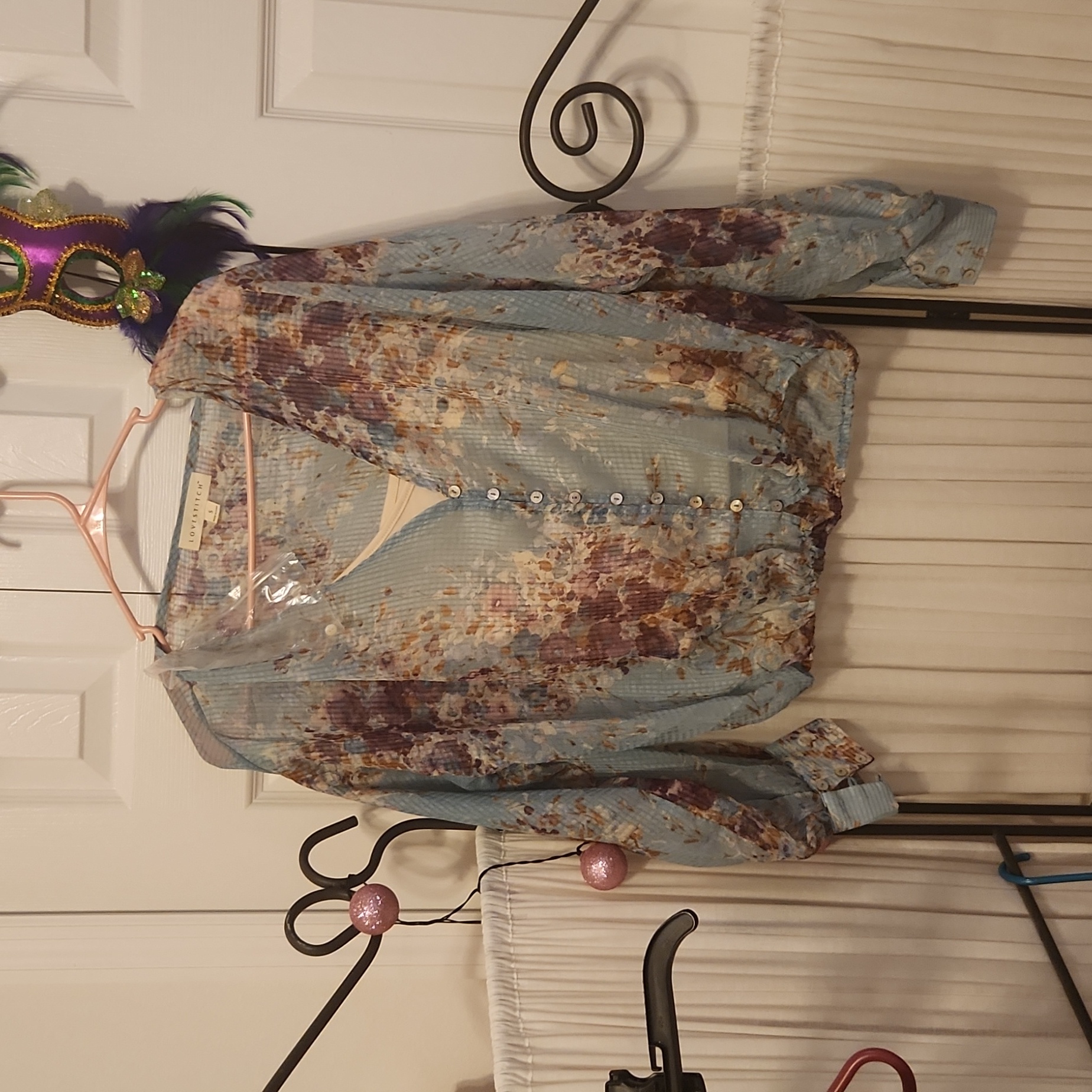 Love Stitch Floral Boho Top